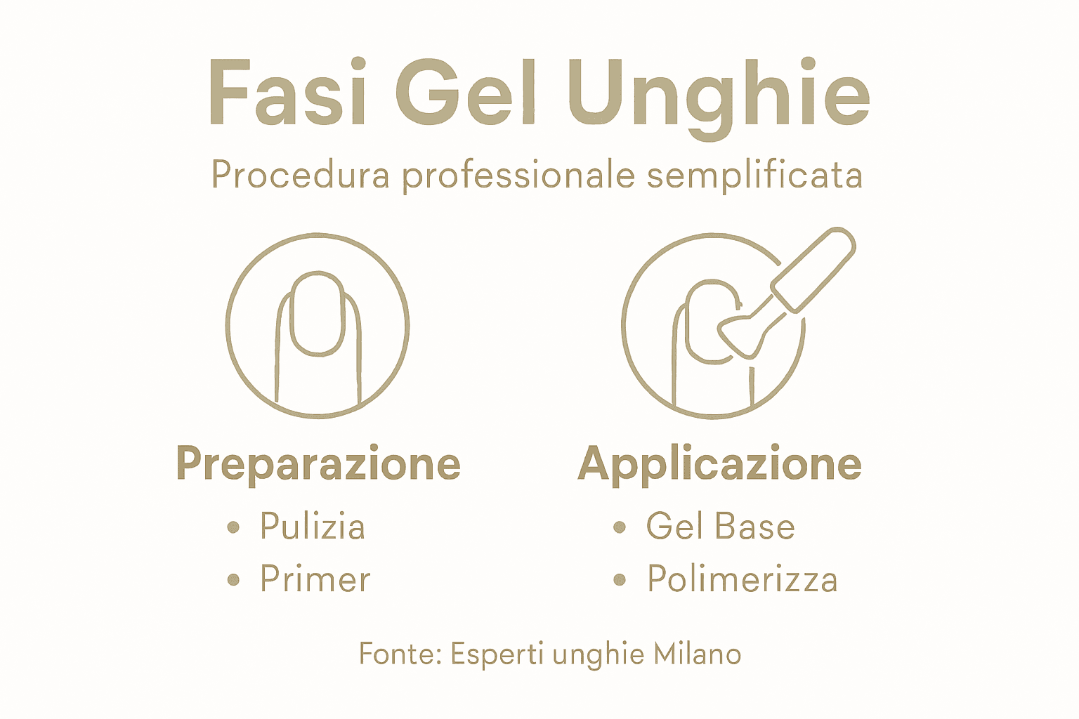 Guida illustrata ai passaggi per l’applicazione del gel sulle unghie