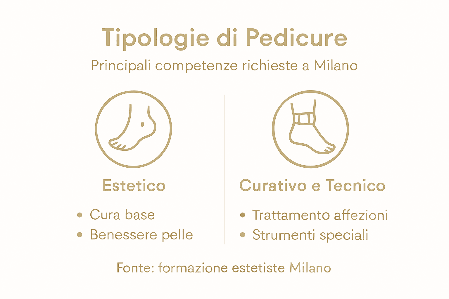 Guida visiva ai diversi tipi di pedicure professionale a Milano