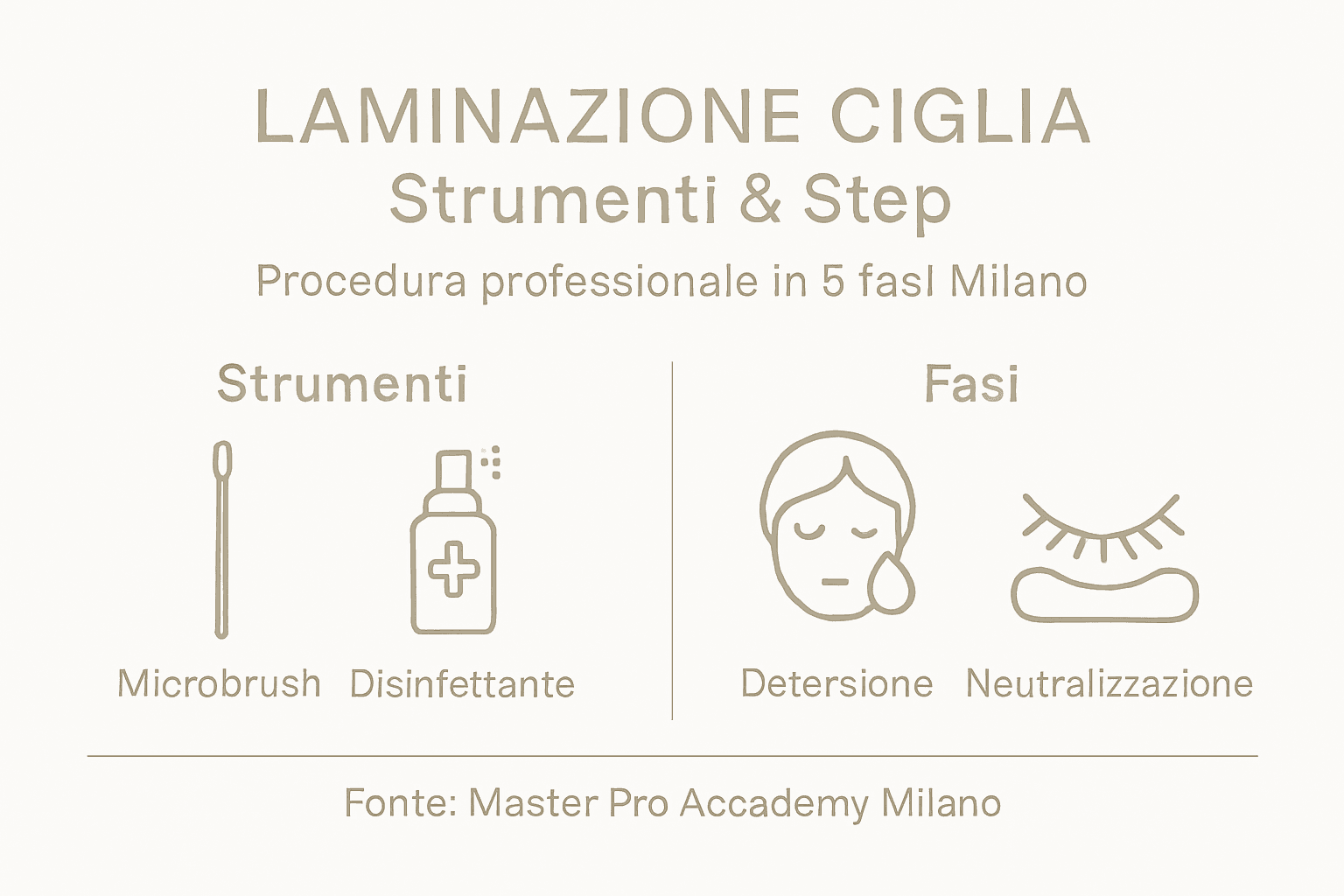 Guida illustrata agli strumenti e alle fasi della laminazione ciglia