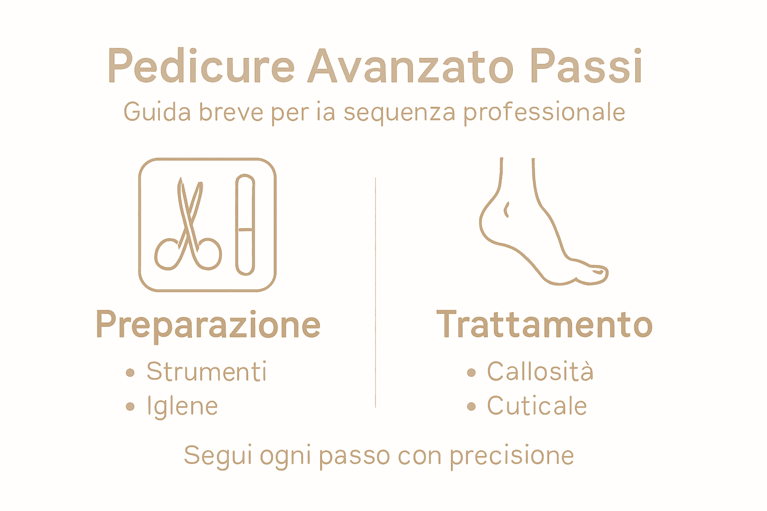 Guida illustrata ai passaggi fondamentali di una pedicure professionale