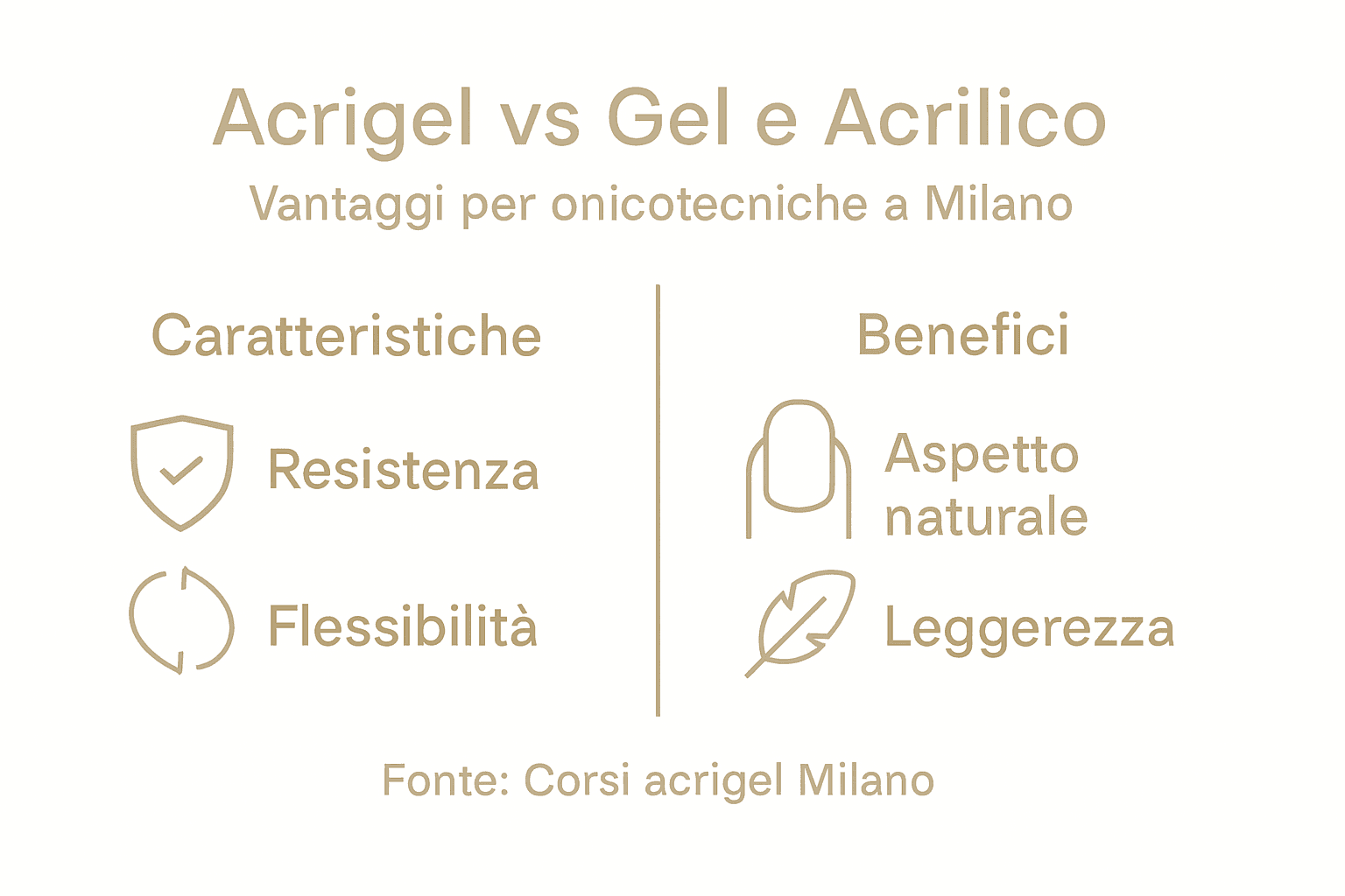 Infografica: perché scegliere l’acrigel invece del gel acrilico
