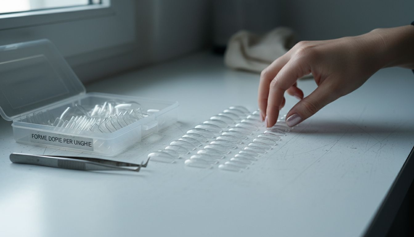 Vasta scelta di stampi dual form disponibili al banco unghie