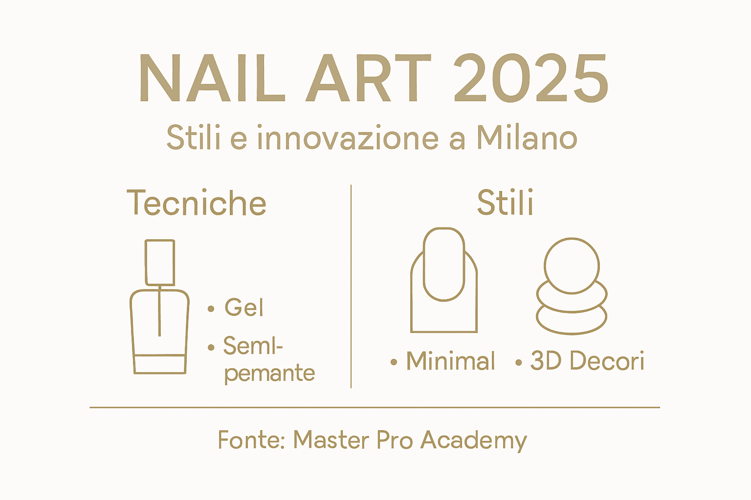 Scopri tutte le novità della nail art per il 2025 con un’infografica ricca di tendenze, colori e tecniche innovative.