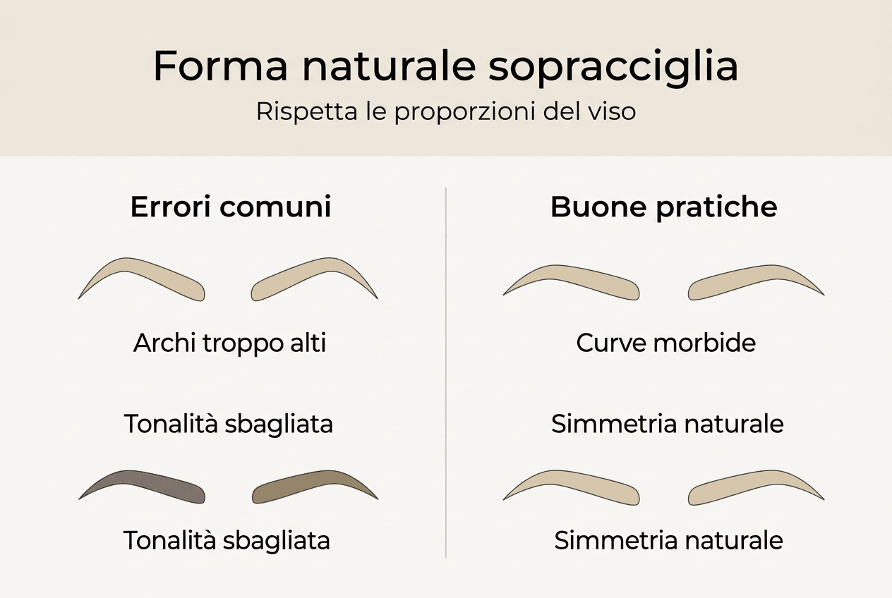 Guida visiva alle forme delle sopracciglia: consigli pratici e gli errori da evitare