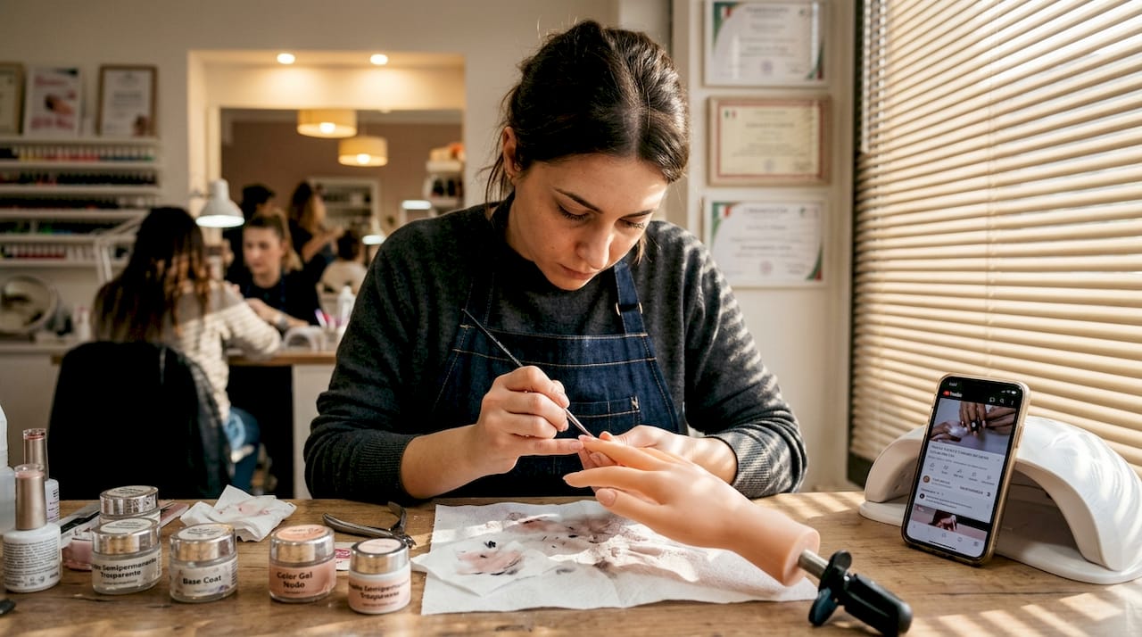 Tecnica di stratificazione del gel blooming per nail art