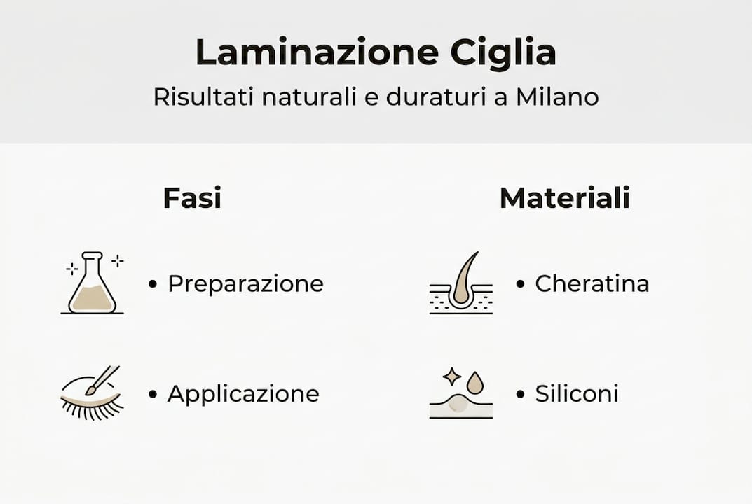 Guida illustrata ai passaggi e ai prodotti per la laminazione ciglia