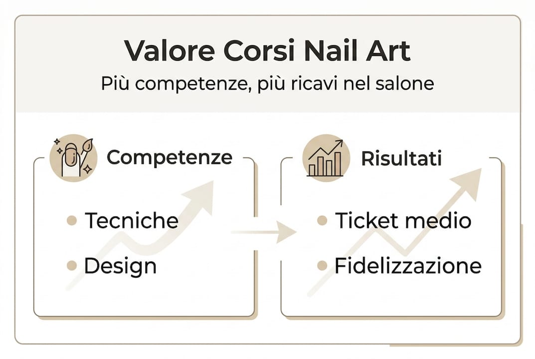 Scopri tutti i benefici di frequentare un corso di nail art con la nostra infografica