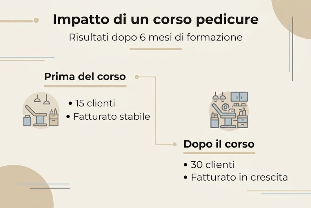 Scopri tutti i vantaggi di seguire un corso avanzato di pedicure con la nostra infografica