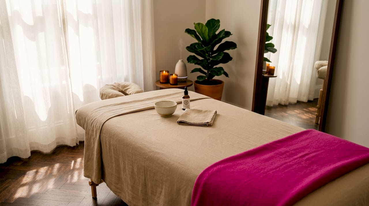 La cabina per i trattamenti viso è pronta ad accogliervi per una nuova sessione di Kobido.