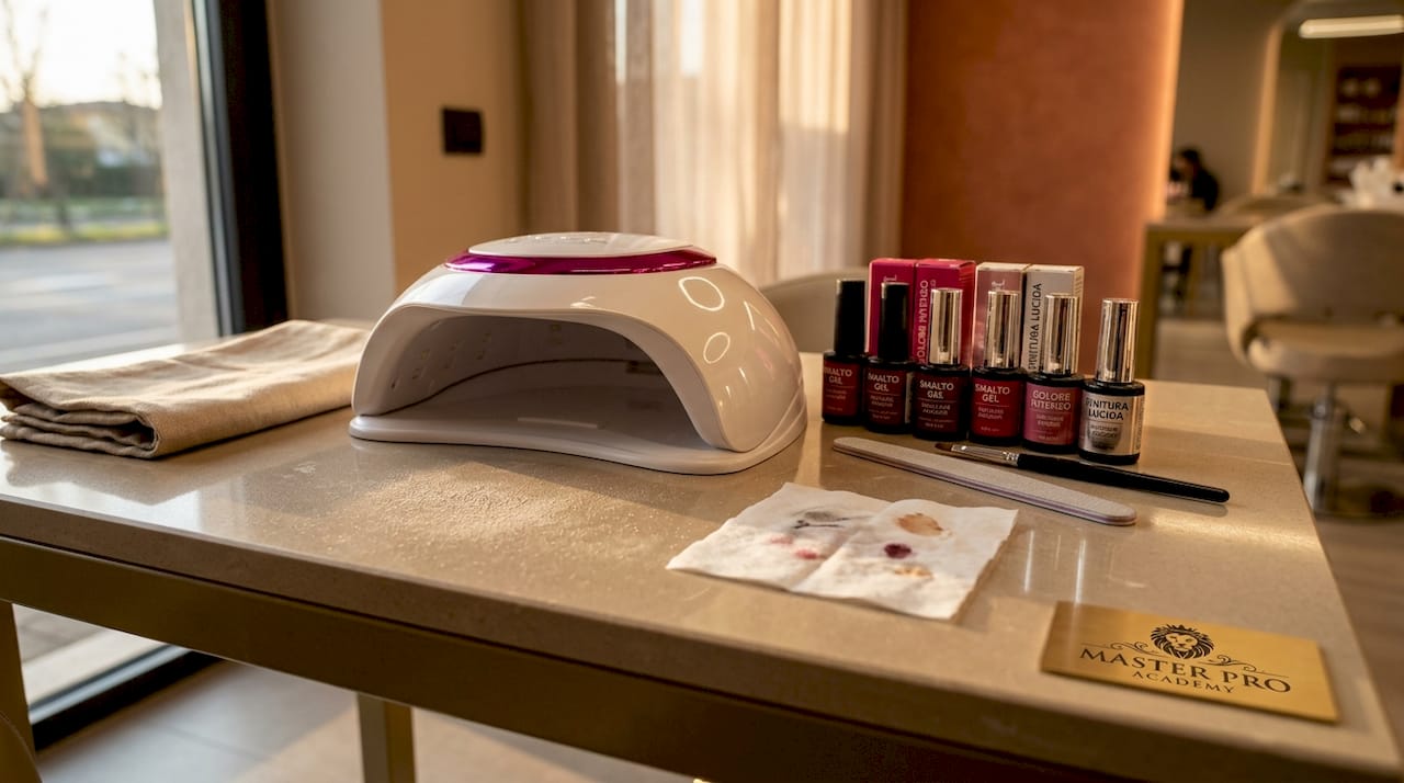 Lampada LED professionale e kit completo per la manicure con gel