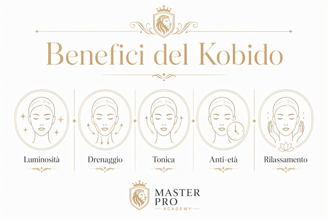 Infografica: i principali benefici del massaggio Kobido