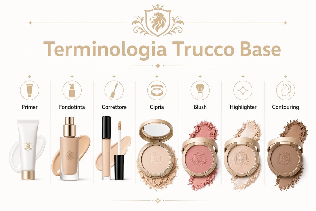 Guida illustrata ai termini fondamentali del make-up base