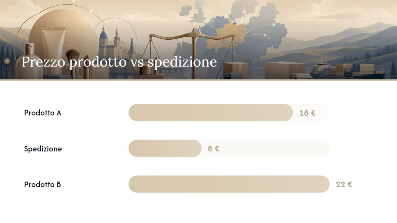 Come comprare cosmetici online dall'Europa centrale senza costi nascosti — overview diagram