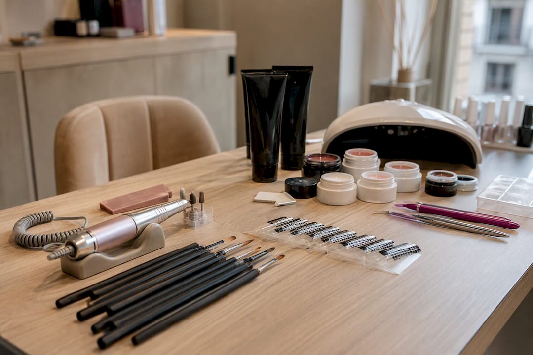 Attrezzi per manicure e ricostruzione unghie in gel
