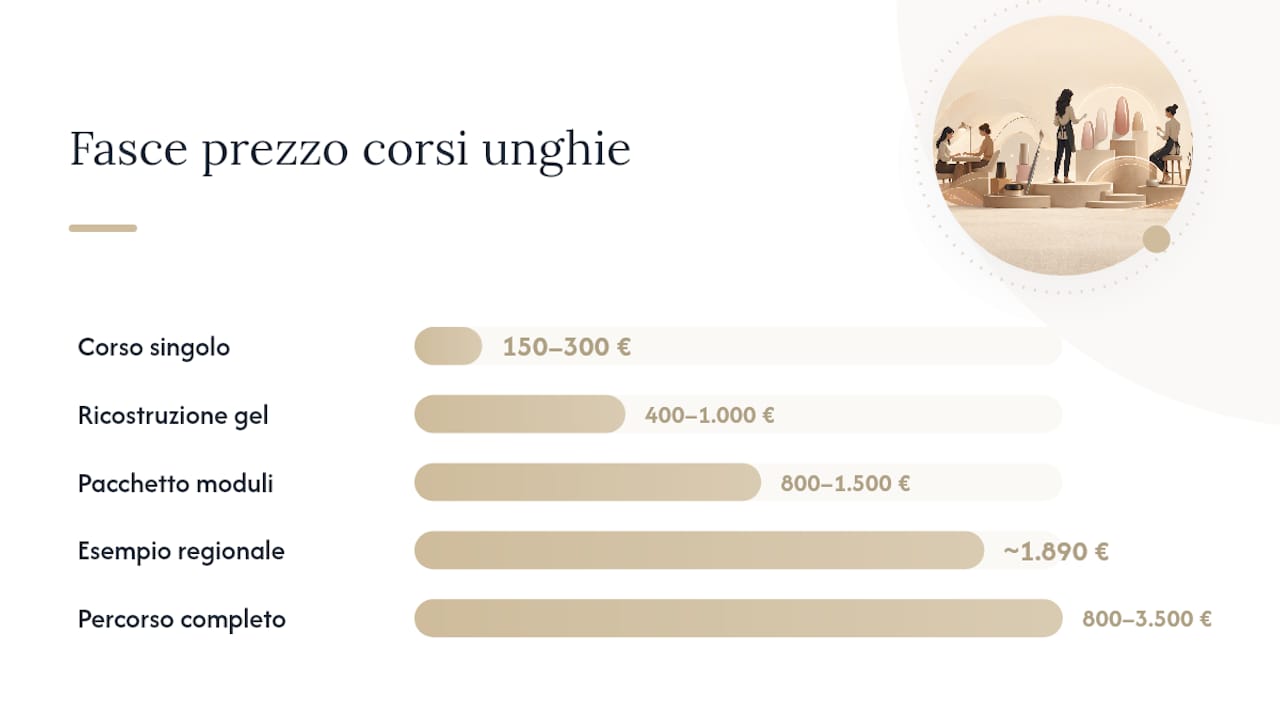 Analisi comparativa dei prezzi dei corsi per unghie