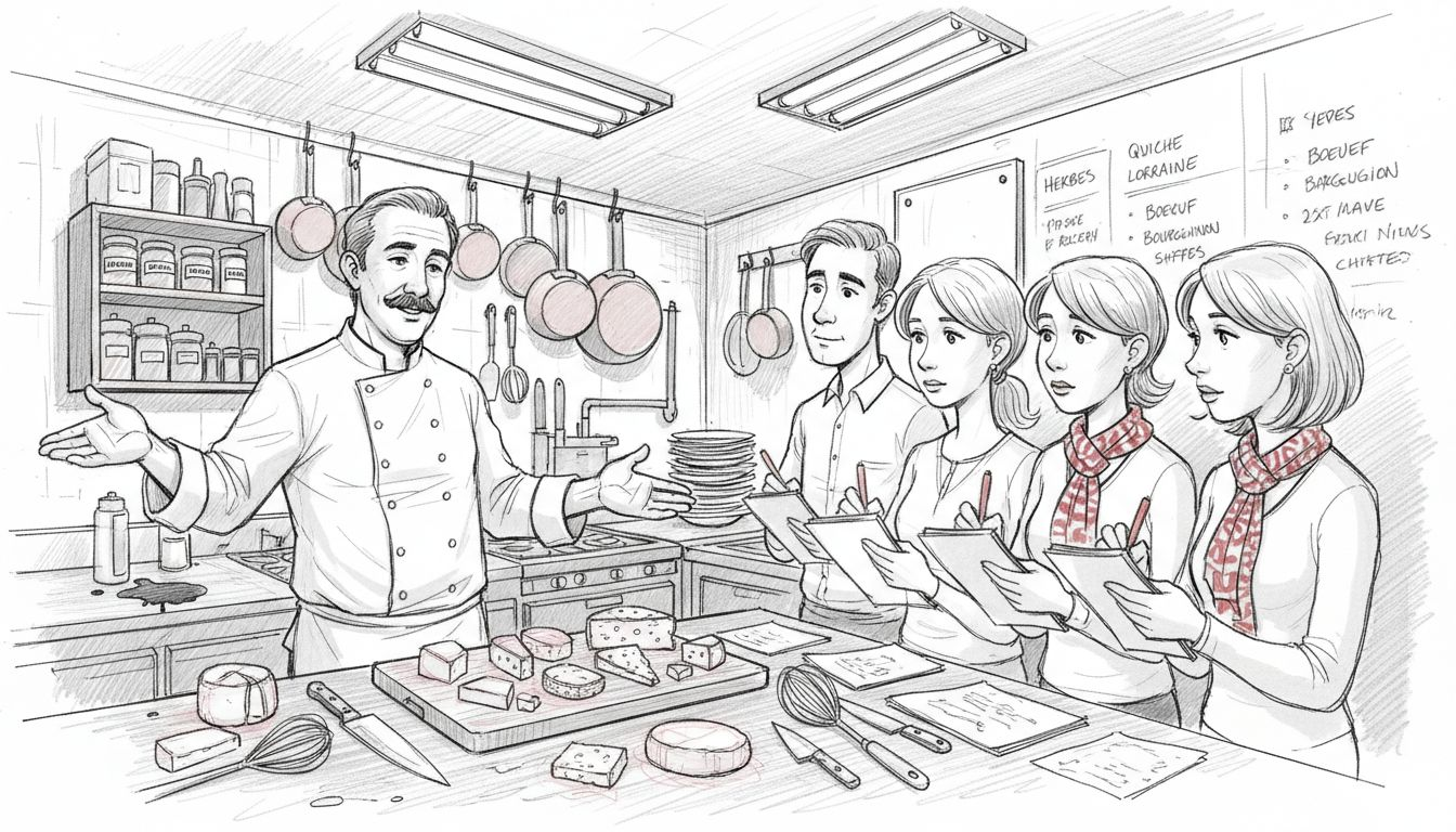 Chef leading small Paris food tour