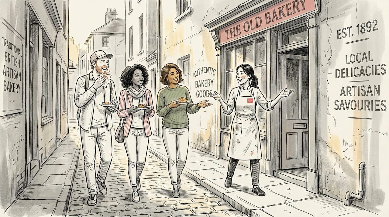 Chef leading travelers on local food tour
