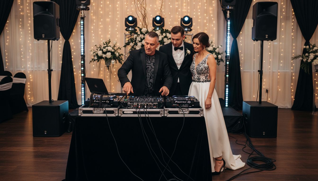 dj technik aufbau hochzeit