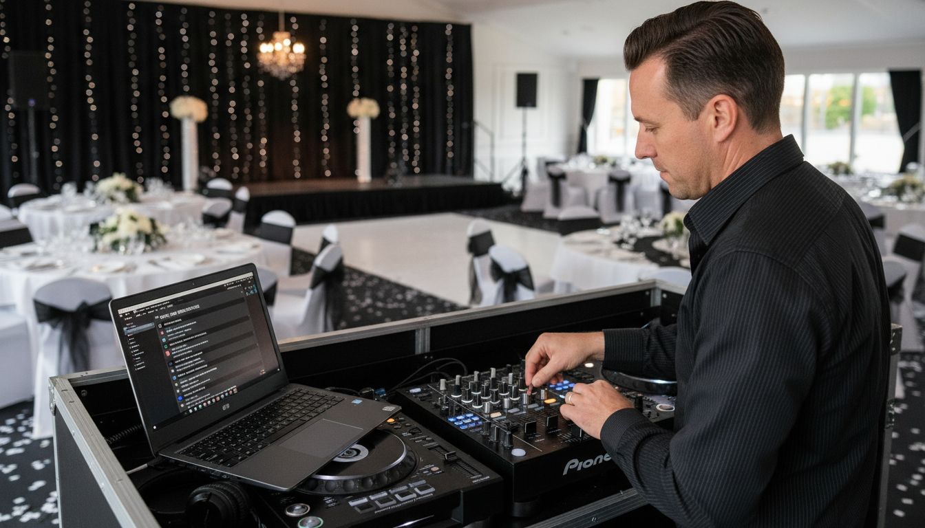 Hochzeits-DJ Auswahl Anleitung: Den perfekten DJ finden 2 DJ prüft Equipment und Referenzen