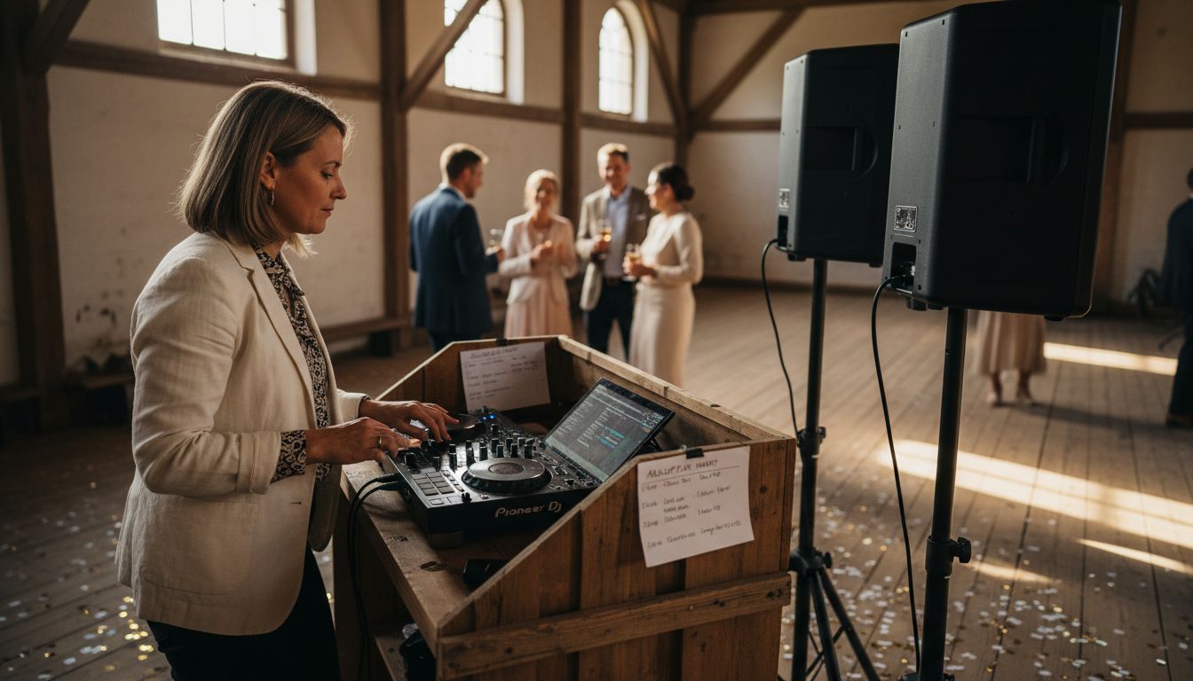 DJ übernimmt die musikalische Gestaltung der Trauungszeremonie