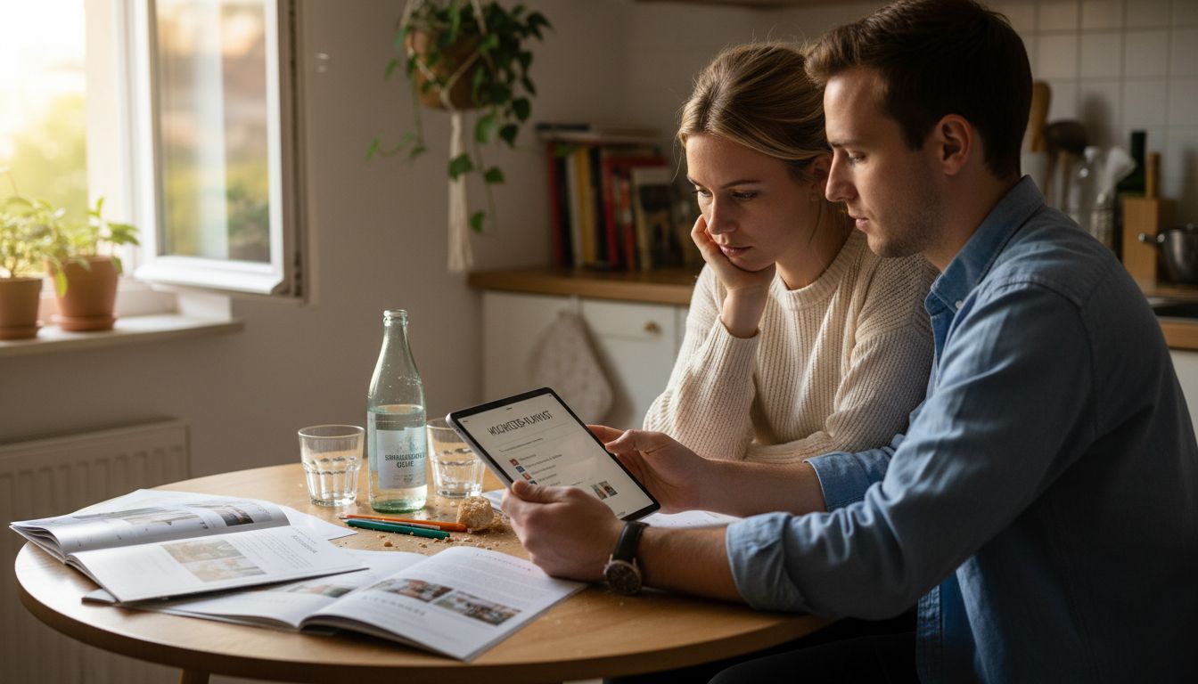 Das Brautpaar stellt die Musik für den Hochzeitstag zusammen.