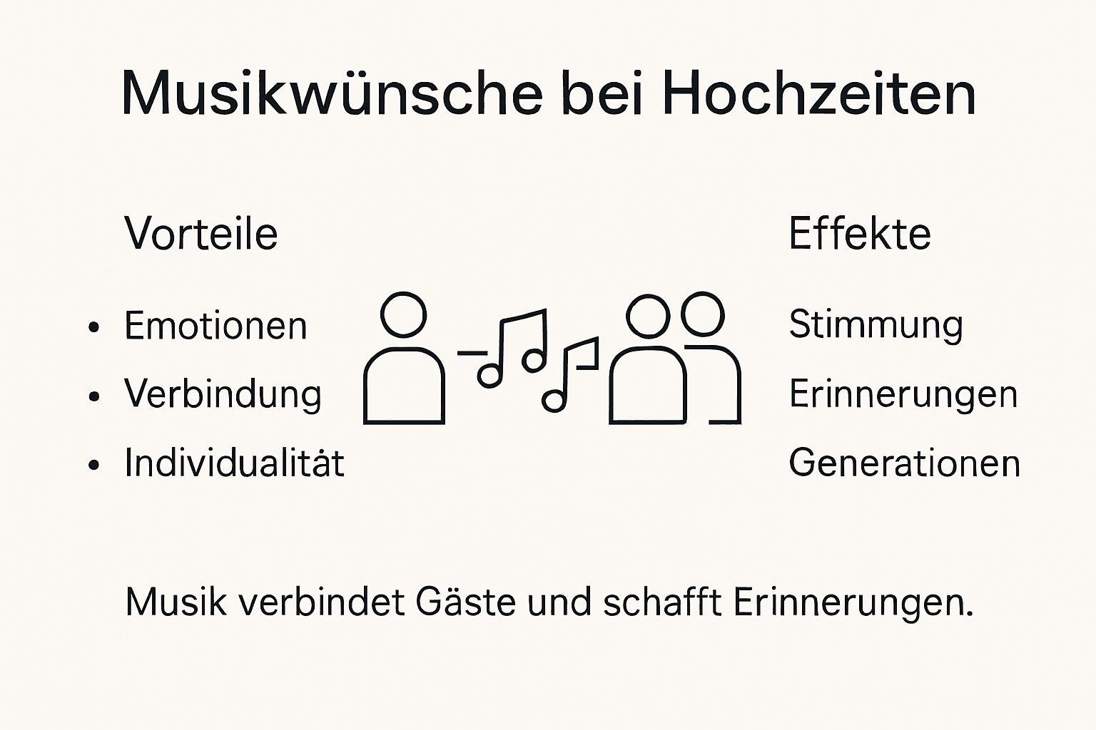 Bedeutung von Musikwünschen für Münchner Events 3 Infografik: Darum sind Musikwünsche auf Hochzeiten ein echter Gewinn