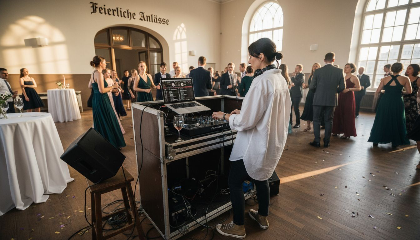 DJ versus Live-Band – Was passt zu Ihrer Hochzeit? 2 Ein DJ sorgt auf der Hochzeit für die passende Musik und Stimmung.