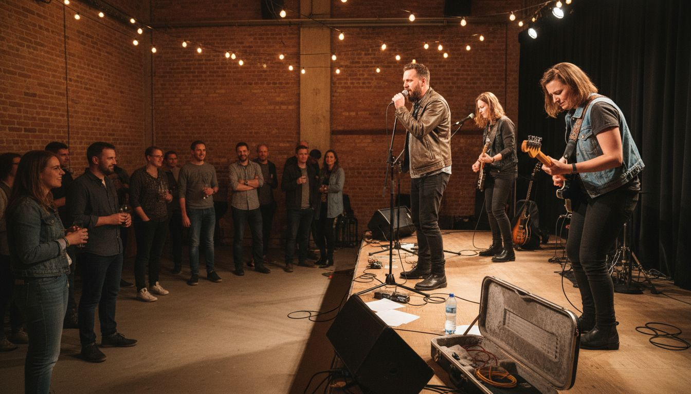 Musiktrends für Geschäftsfeiern in München – Erfolg durch moderne Sounds 2 Firmenfeier mit Live-Musik und Networking-Möglichkeiten