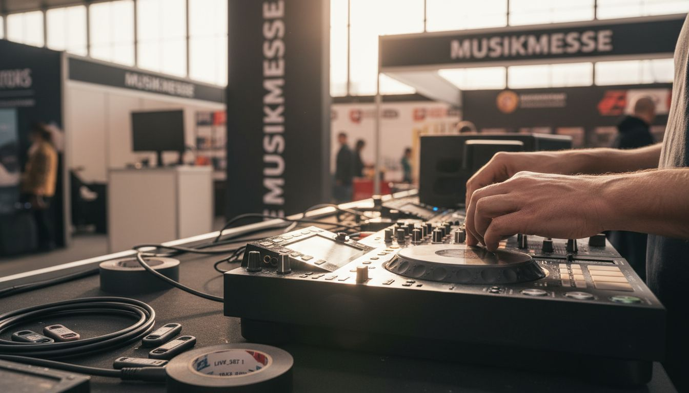 Was ist ein Messe-DJ? Mehr Besucher am Messestand 2 Ein DJ legt bei einer Messe Hand an das Mischpult und sorgt für den perfekten Sound.