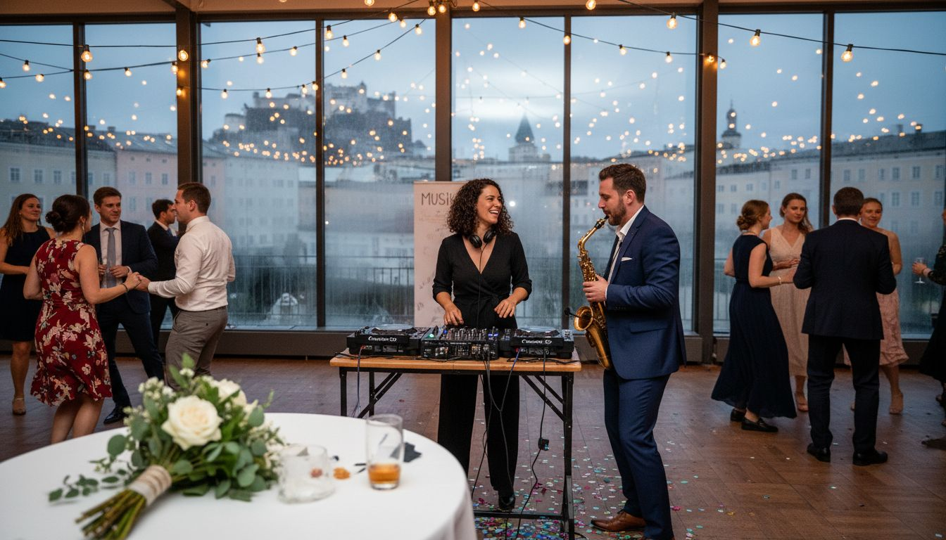 DJ und Live-Saxophonist – die perfekte Kombination für eure Hochzeitsfeier!