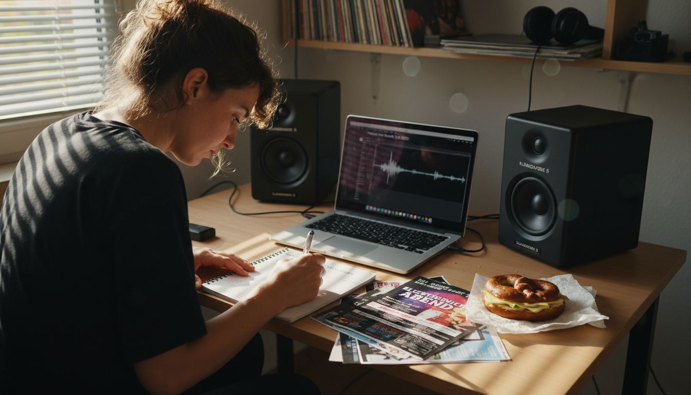 Warum Feedback für DJs Erfolg und Entwicklung bringt 2 Nach dem letzten Auftritt sitzt der DJ an seinem Schreibtisch und lässt den Abend Revue passieren. Er macht sich Notizen, was gut lief und wo es beim nächsten Mal noch besser laufen könnte.