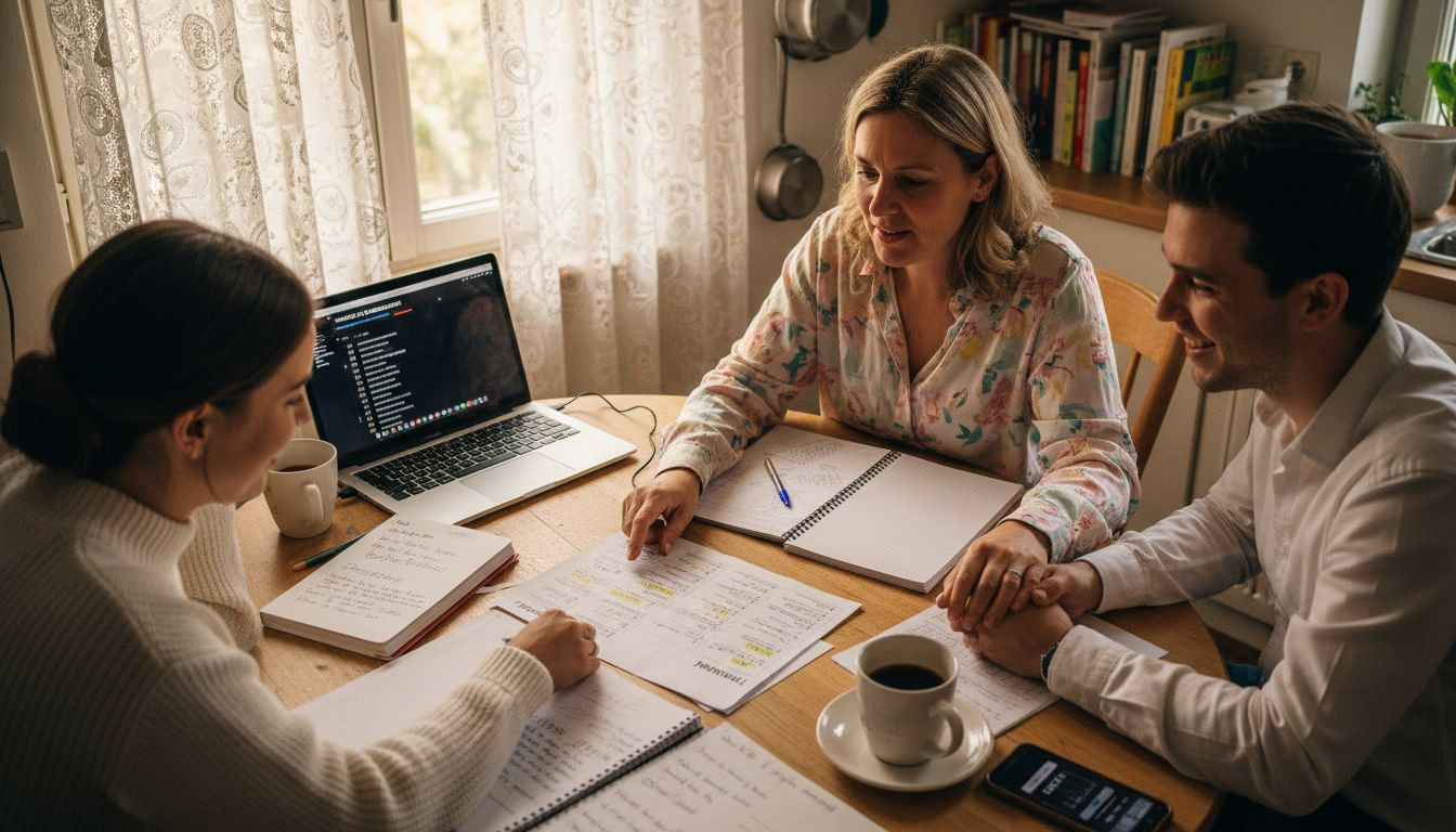 Typische DJ-Fehler vermeiden: Erfolgreiche Hochzeitsfeiern 2 Der DJ bespricht gemeinsam mit dem Brautpaar, welche Musik auf der Hochzeit gespielt werden soll.