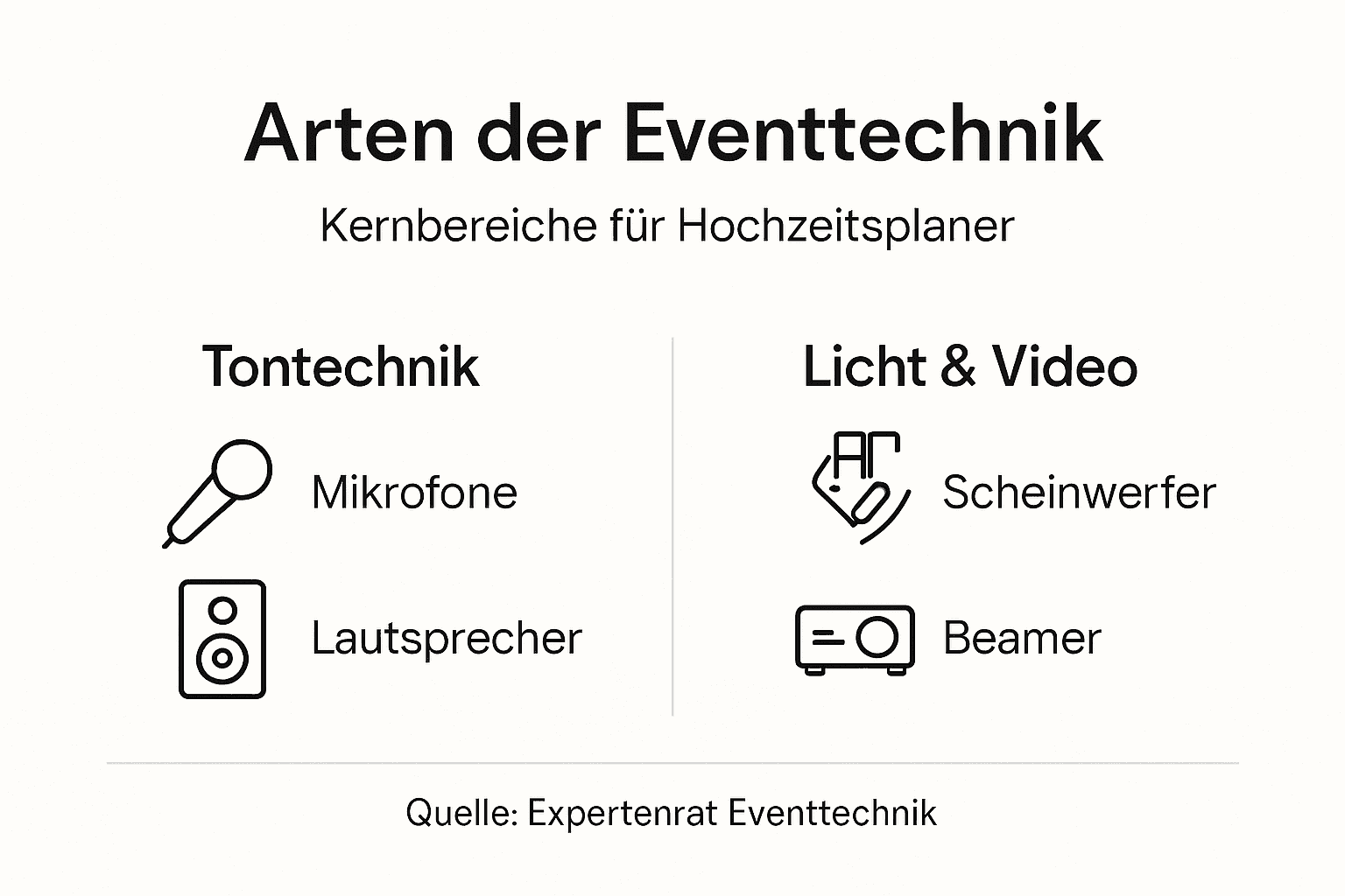 Infografik: Moderne Eventtechnik-Trends für Hochzeiten
