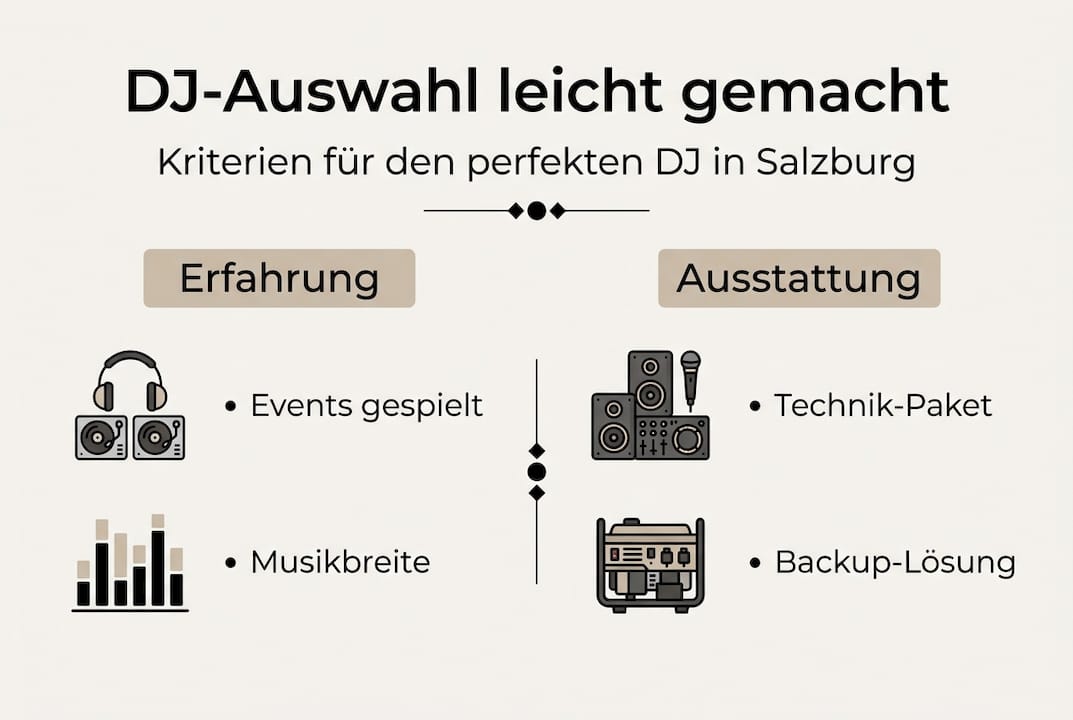 Infografik: Worauf sollte man bei der Auswahl eines DJs achten?