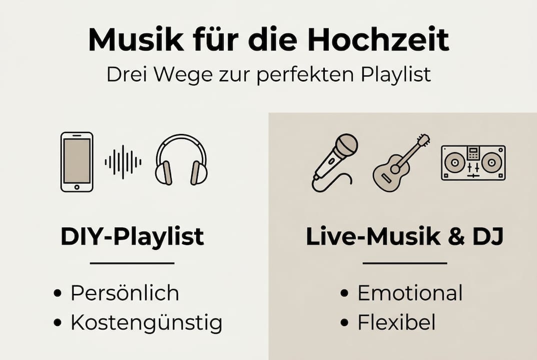 Was eine gute Songauswahl für Ihre Hochzeit ausmacht 3 Infografik: Die besten Musikideen für eure Hochzeitsfeier