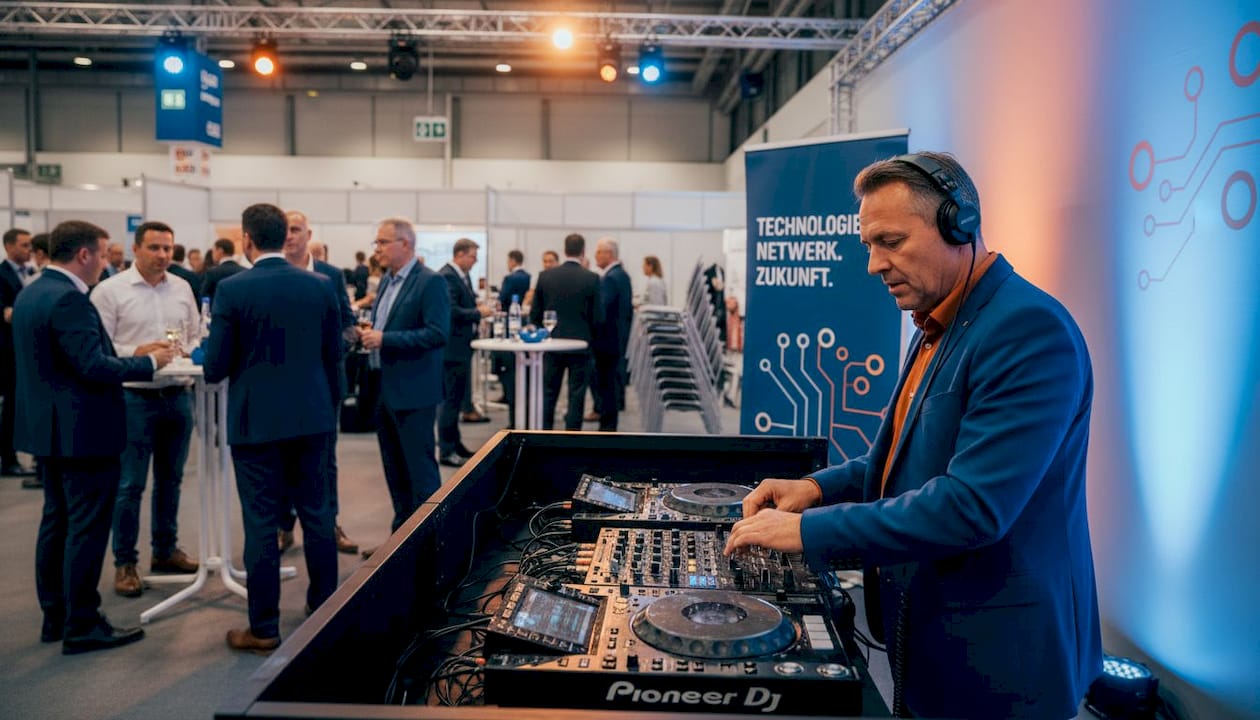 Messe-Events in München: Unterhaltung und DJ clever planen 2 Für entspannte Atmosphäre beim Networking-Abend der Messe sorgt ein DJ mit angesagten Beats.