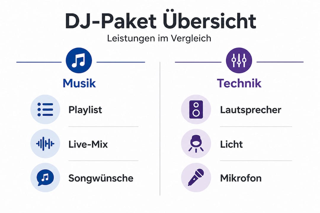 Übersicht: DJ-Pakete im Vergleich – Musik und Technik auf einen Blick