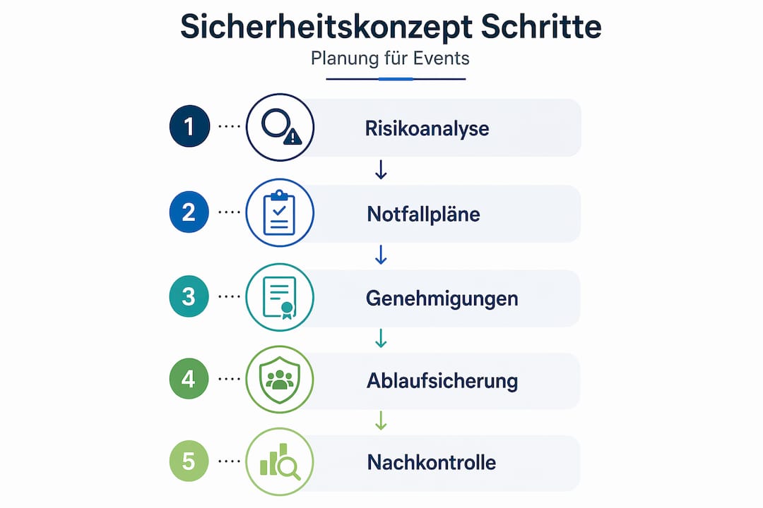 Grafik: So entwickeln Sie ein Sicherheitskonzept in fünf Schritten