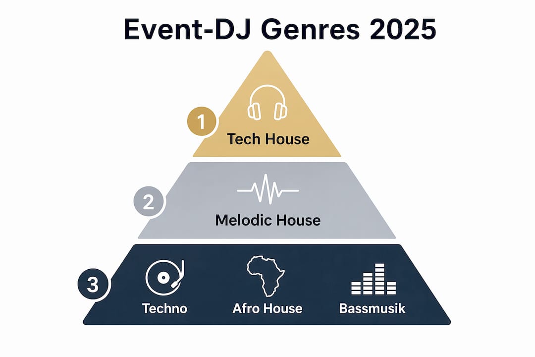 Übersicht: Die beliebtesten DJ-Musikrichtungen auf Events 2025