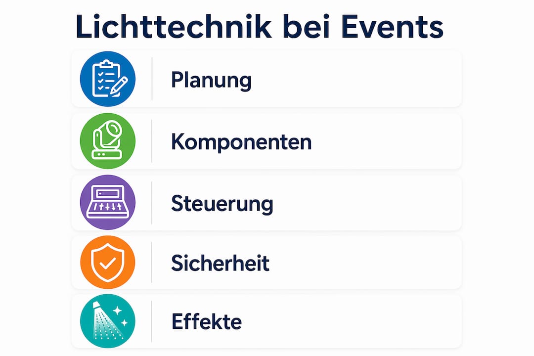 Übersicht: Die wichtigsten Bausteine moderner Lichttechnik auf einen Blick