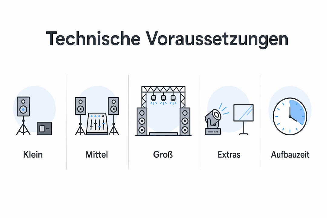 Übersicht: Technische Anforderungen für Saxophonisten bei Live-Auftritten