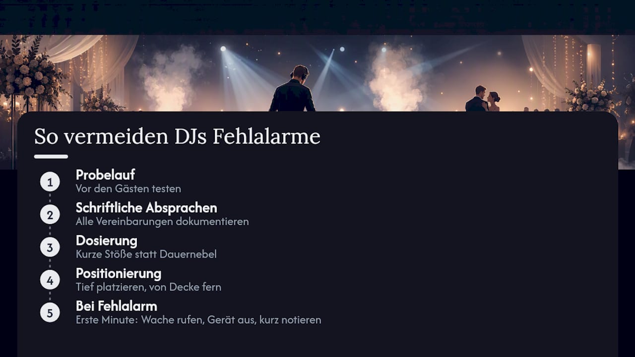 Wie erfahrene DJs Fehlalarme in der Praxis vermeiden — overview diagram