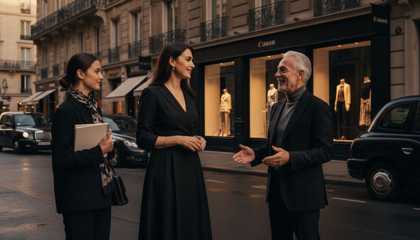  fashion elegance enthusiasts on an Italian street