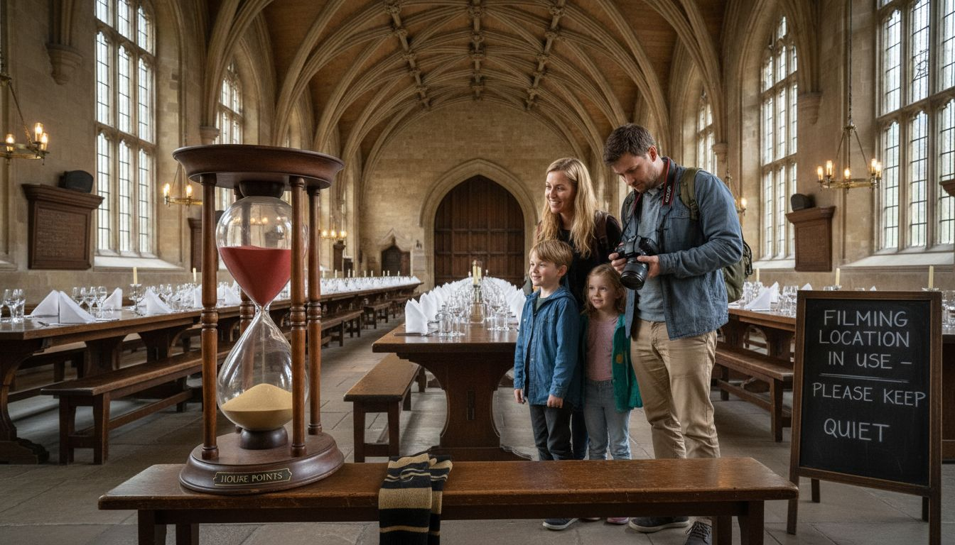 Family photographing hall in Christ Church College