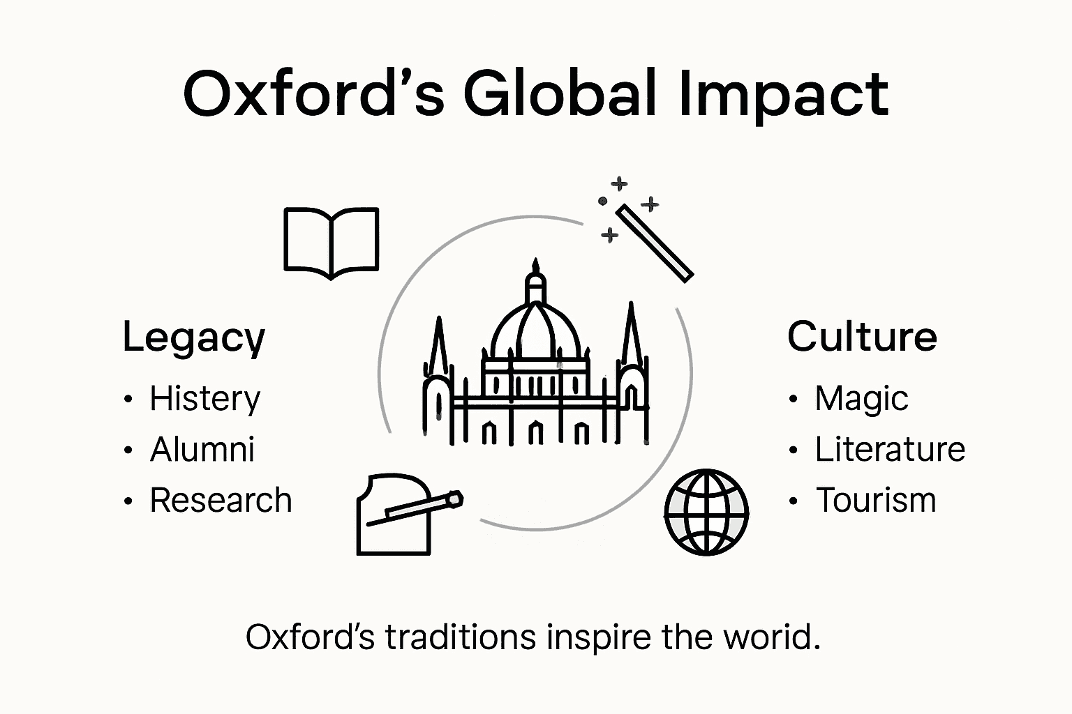 Infographic of Oxford’s global legacy points
