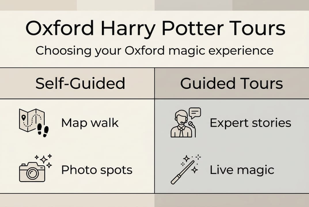 Infographic: Oxford Harry Potter tours comparison
