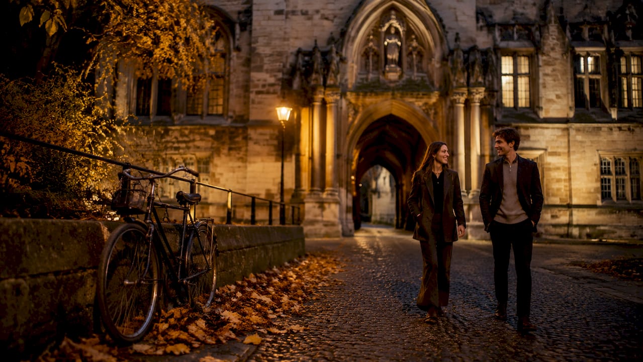 Christ Church courtyard, iconic Oxford filming location