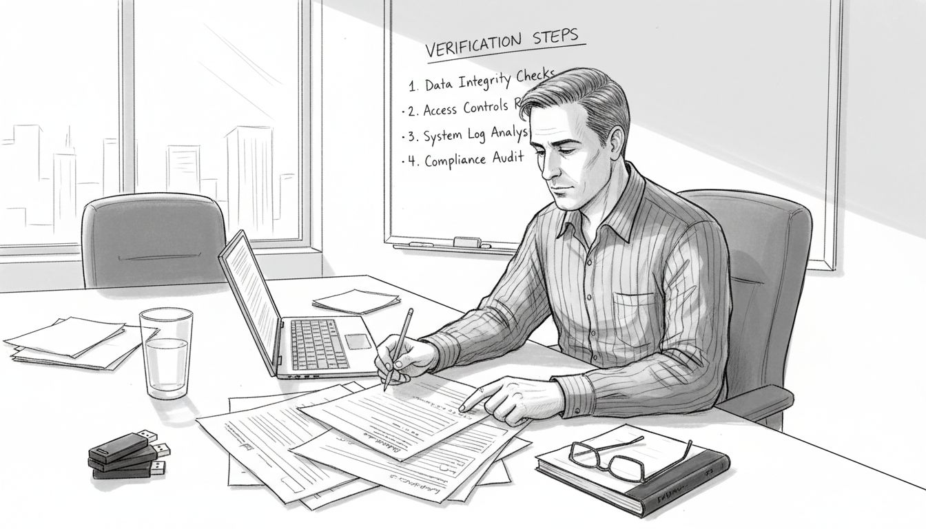 IT auditor reviews self-assessment forms