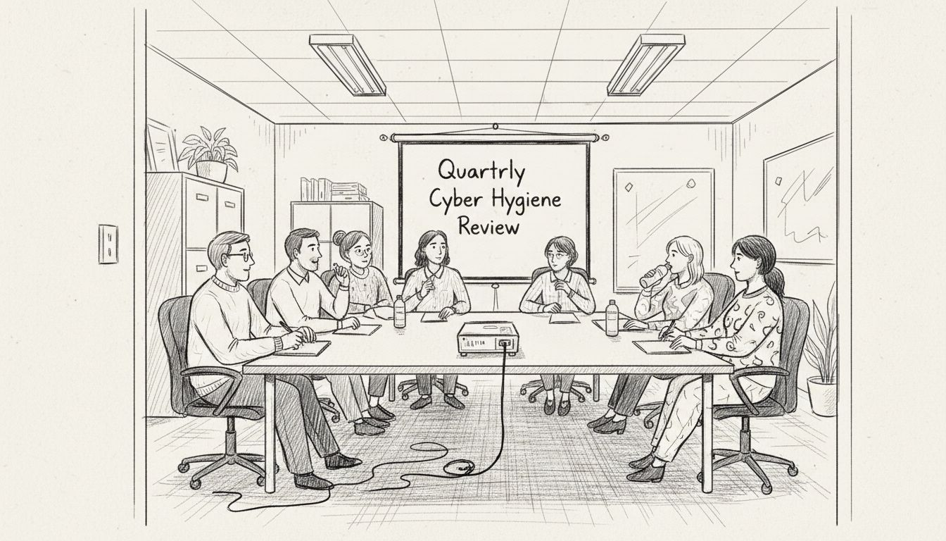 SME team attending cyber hygiene training