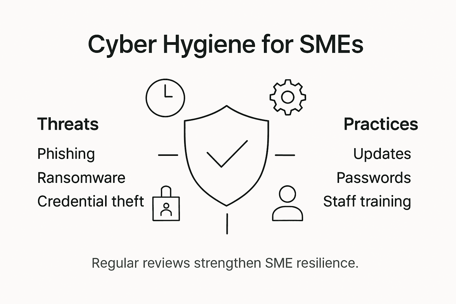 Infographic on SME cyber hygiene essentials